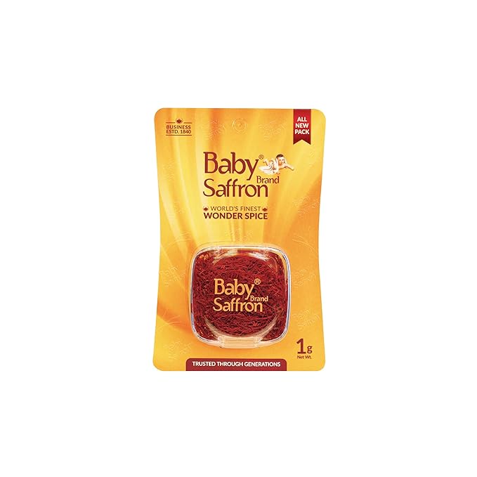 Baby Brand Saffron/Kesar 1GM, World's finest Wonder Spice, ISO Certified (Grade 1, A++++), Red Gold threads of Kashmiri Saffron by Keshav Keshari